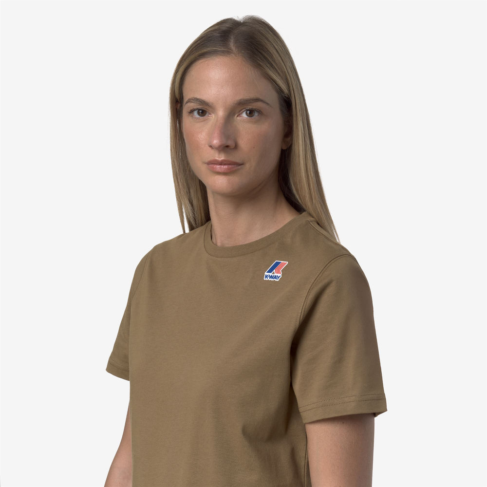 Brown Unisex Packable Outdoor T-Shirt with Logo 02