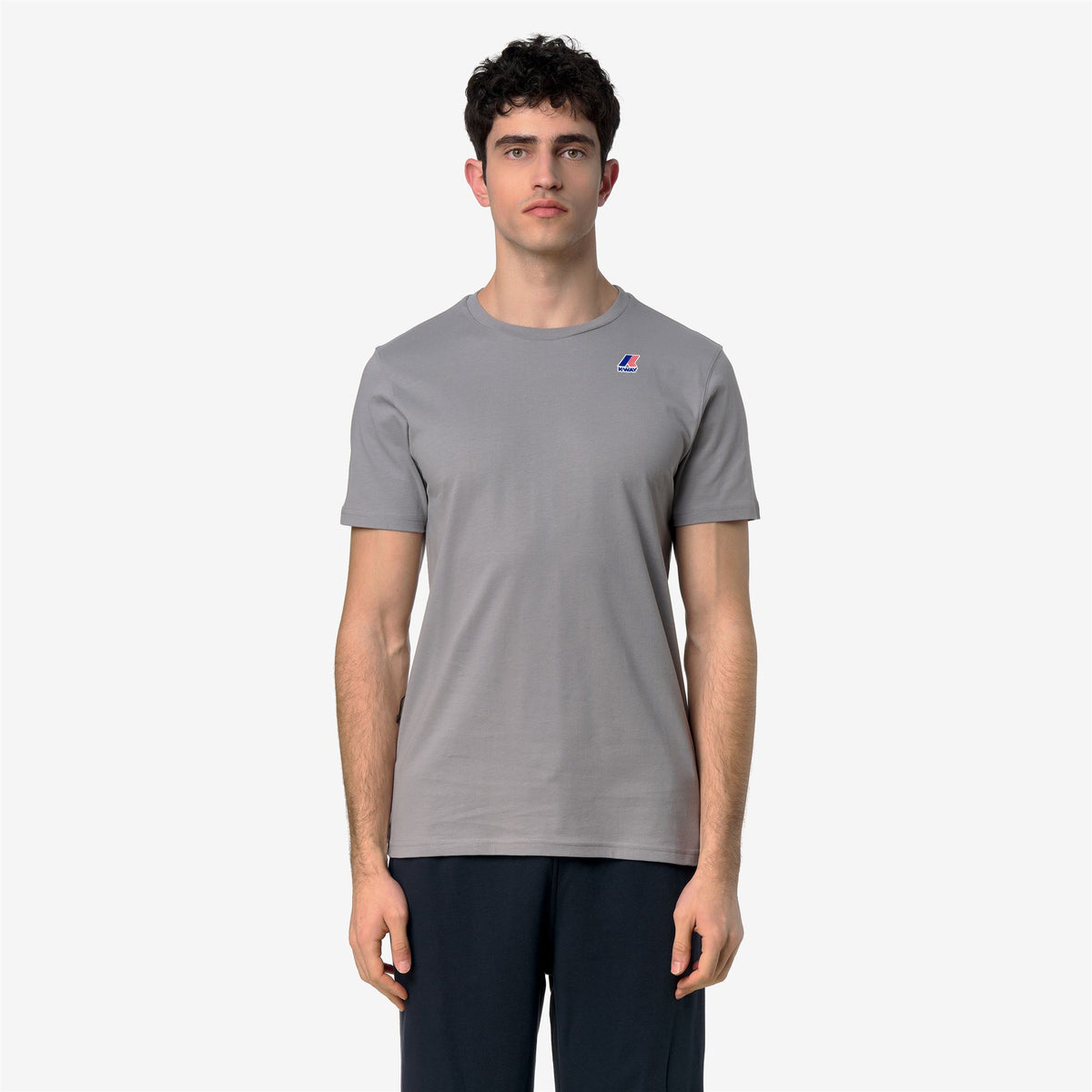 T-Shirts & Top_UNISEX_LEONIDE_T-Shirt_Grey Frost - Commercial 4
