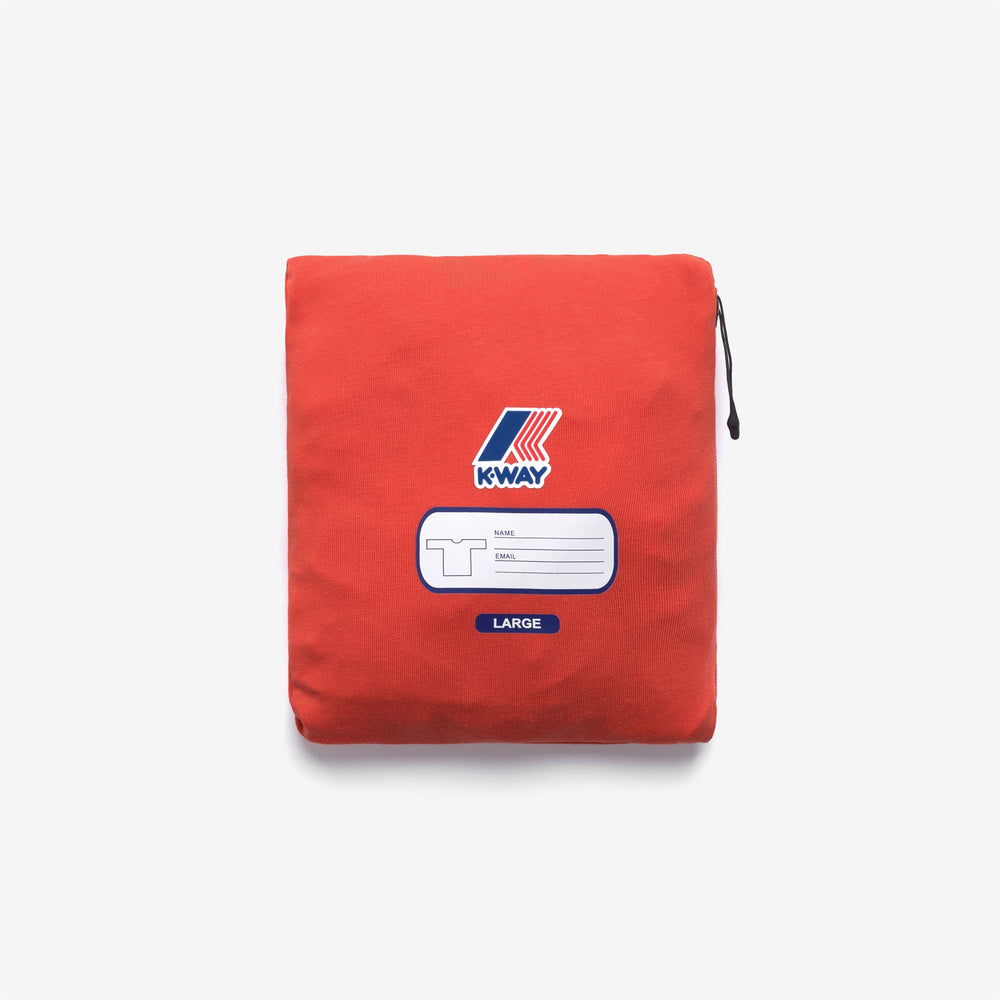 Maglietta unisex arancione ripiegabile per attività all'aperto 02