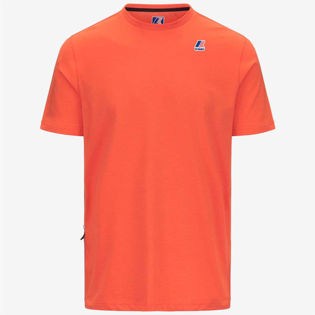 Maglietta unisex arancione ripiegabile per attività all'aperto 01