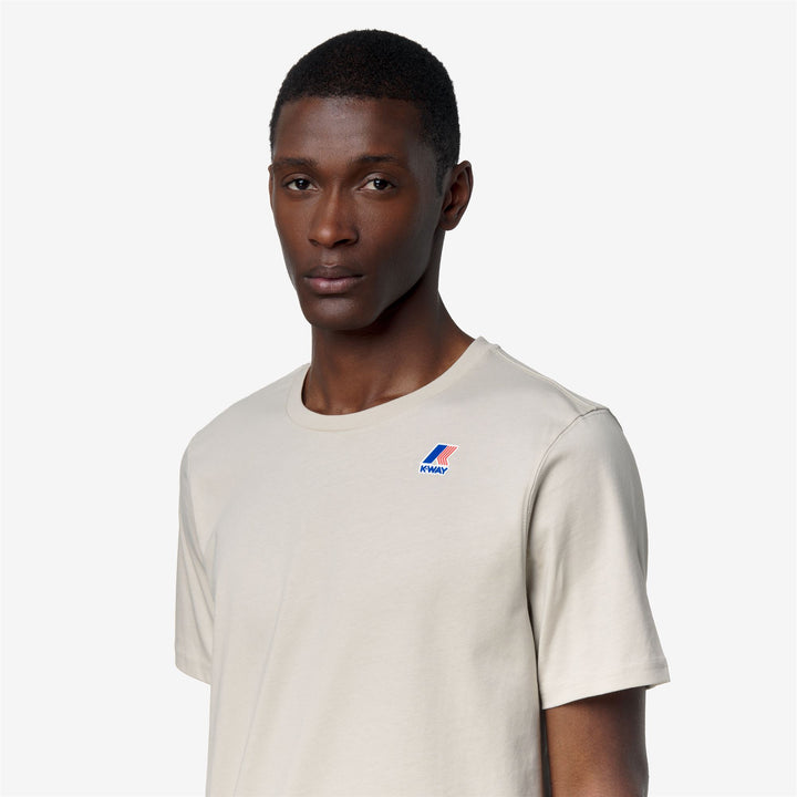 Camiseta unisex plegable de algodón beige para actividades al aire libre 3