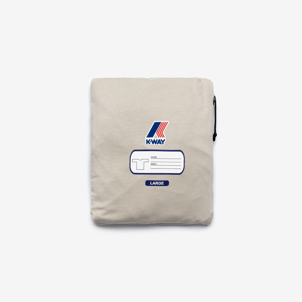 Beige Unisex Packable Cotton T-Shirt for Outdoor Activities 02