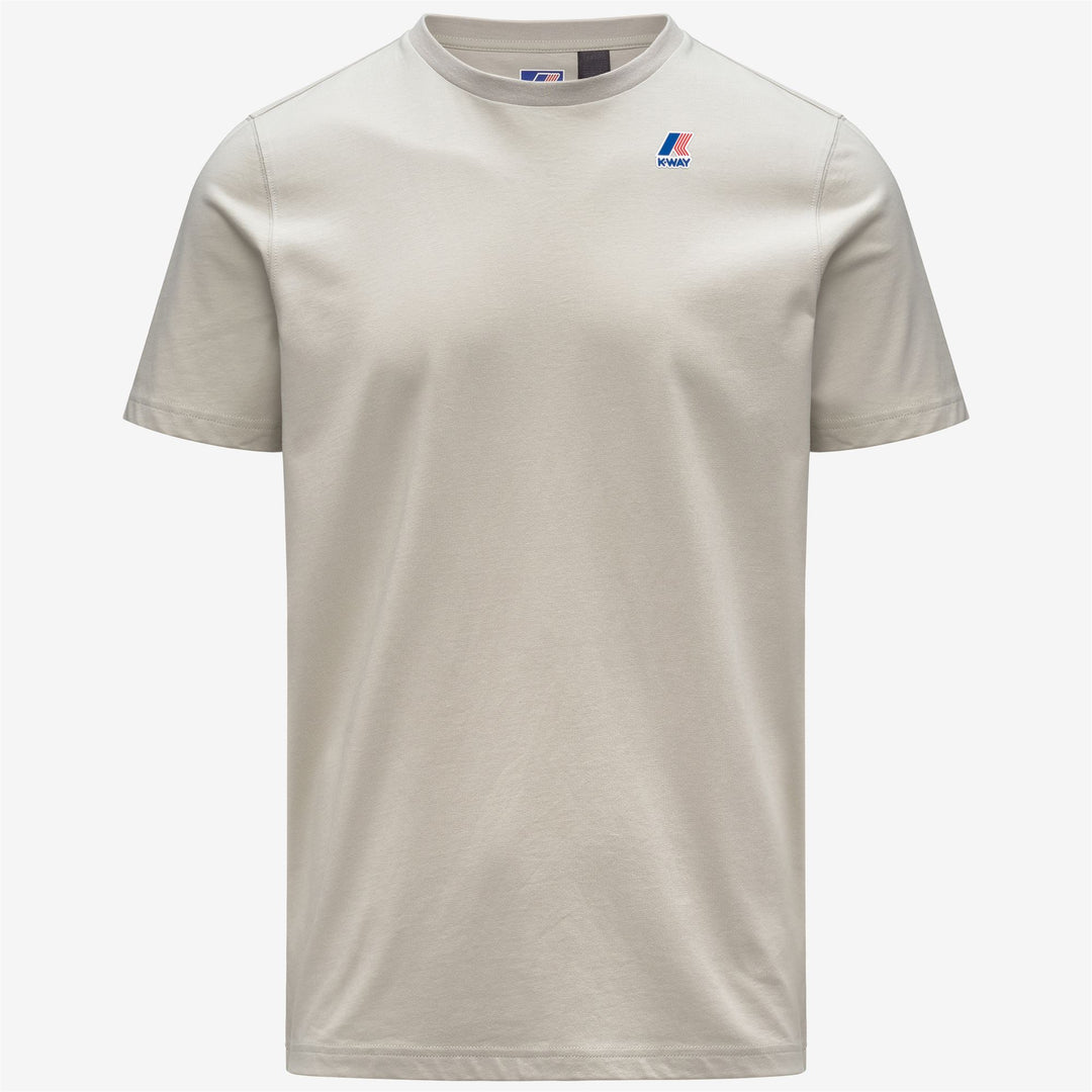 Maglietta unisex beige in cotone ripiegabile per attività all'aperto 01