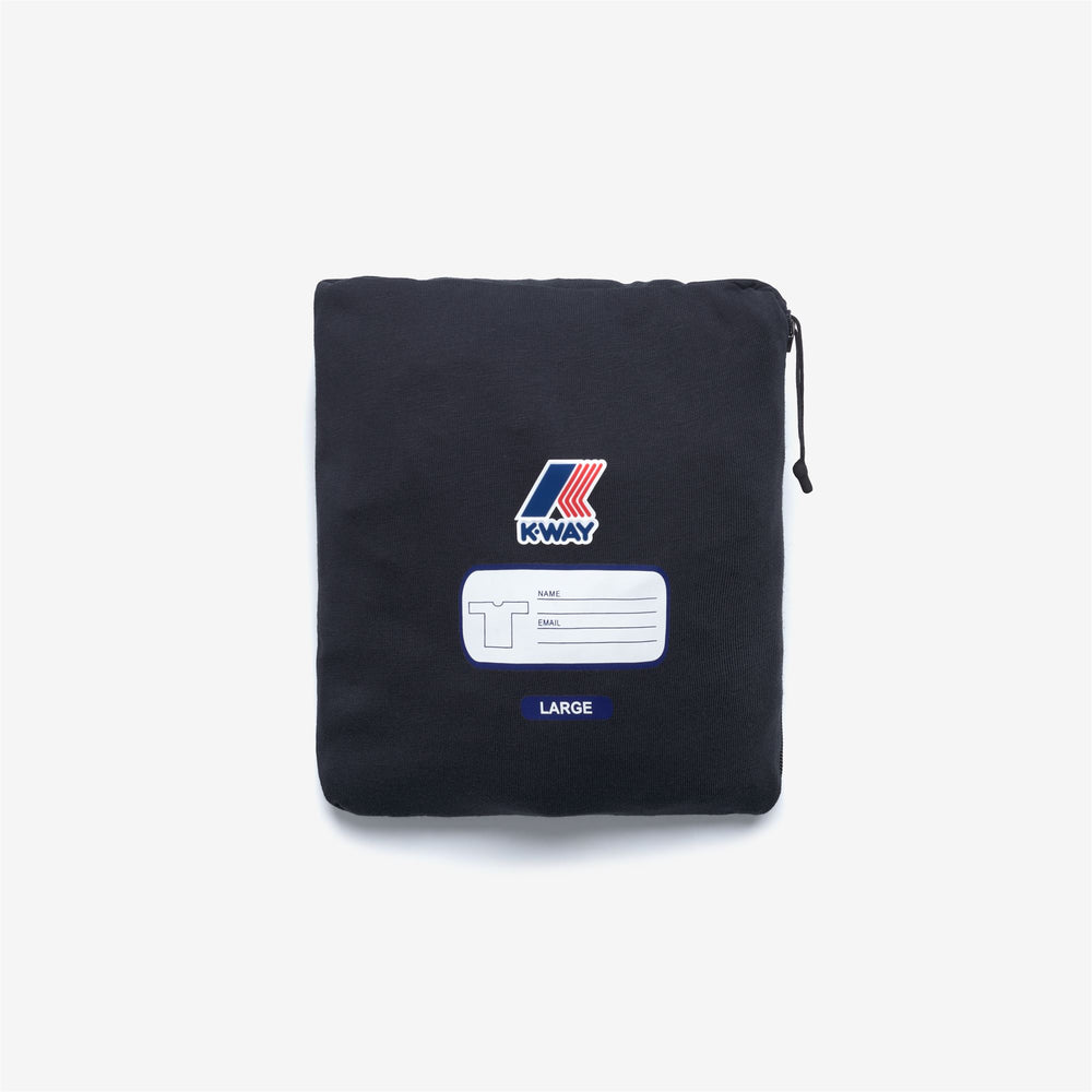 Maglietta unisex blu in cotone ripiegabile per attività all'aperto 02