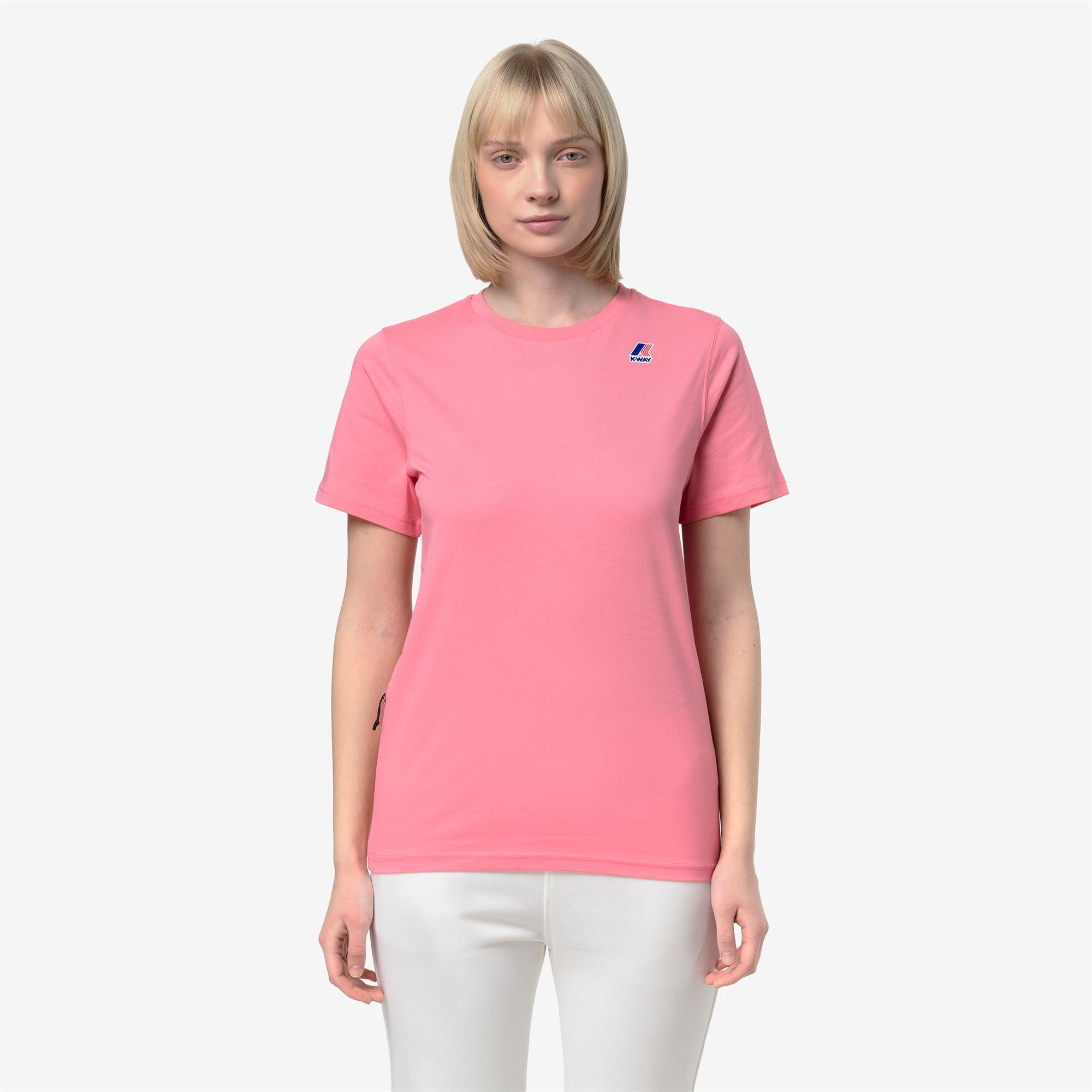 T-Shirts & Top_UNISEX_LEONIDE_T-Shirt_Pink Geranium - Commercial 4