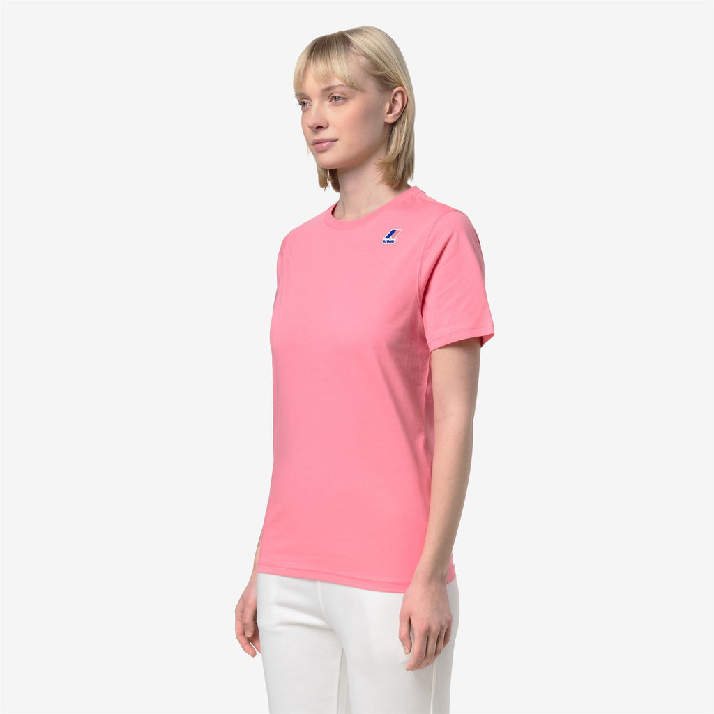 T-Shirts & Top_UNISEX_LEONIDE_T-Shirt_Pink Geranium - Commercial 5