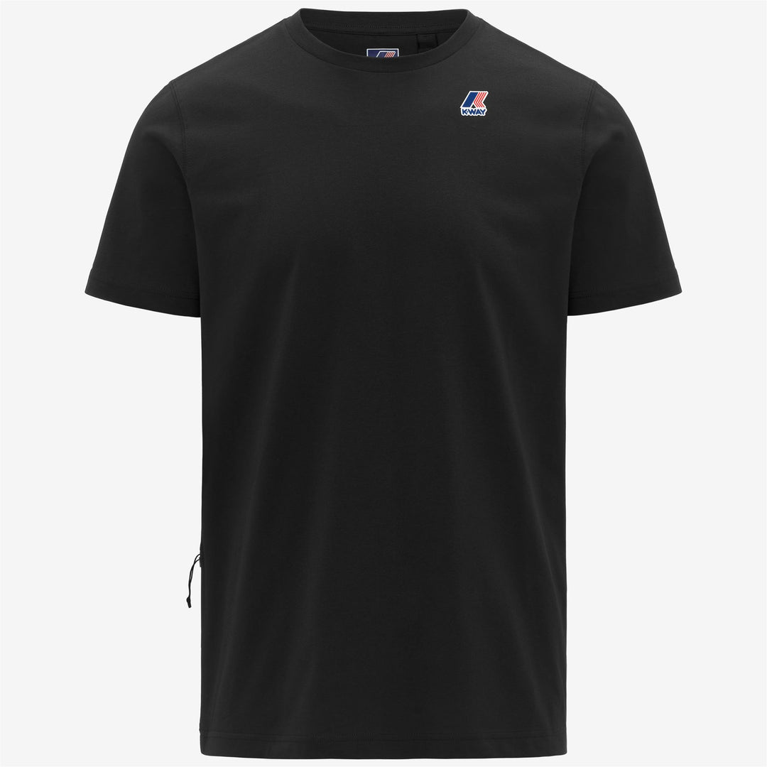 Camiseta unisex negra transpirable con diseño plegable 01