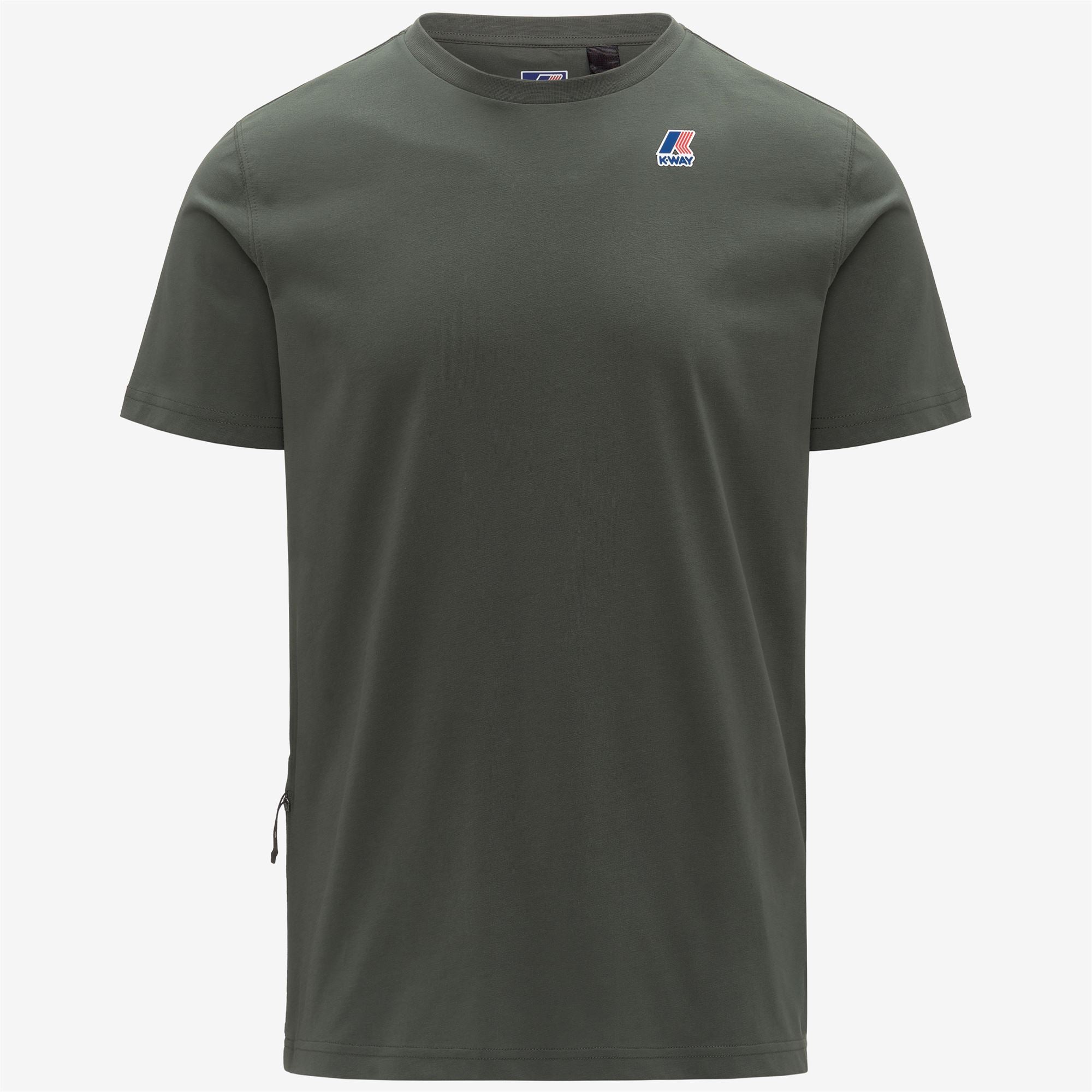 T-Shirts & Top_UNISEX_LEONIDE_T-Shirt_GREEN BLACKISH - Commercial 1