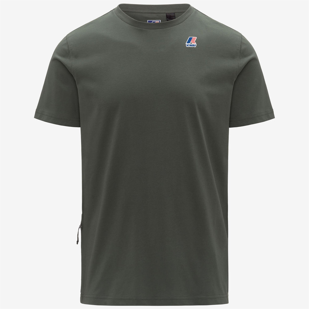 Camiseta unisex plegable para exteriores en color verde negruzco 01