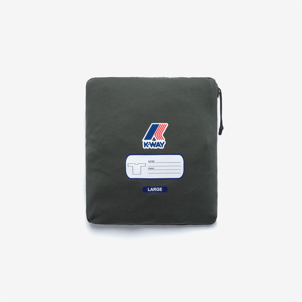 Maglietta unisex pieghevole da esterno verde nerastra 02