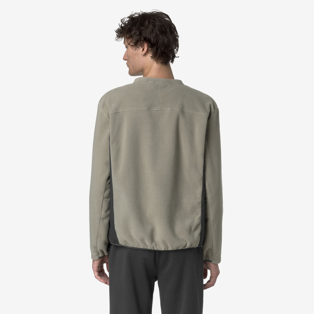 Suéter polar unisex verde para exteriores con inserciones acolchadas main