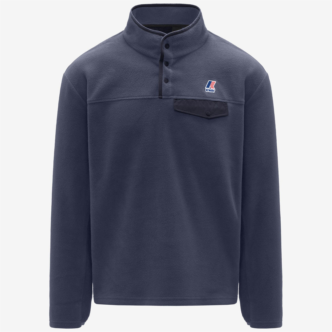 Deep blue Unisex Fleece Pull Over for Outdoor Activities 01