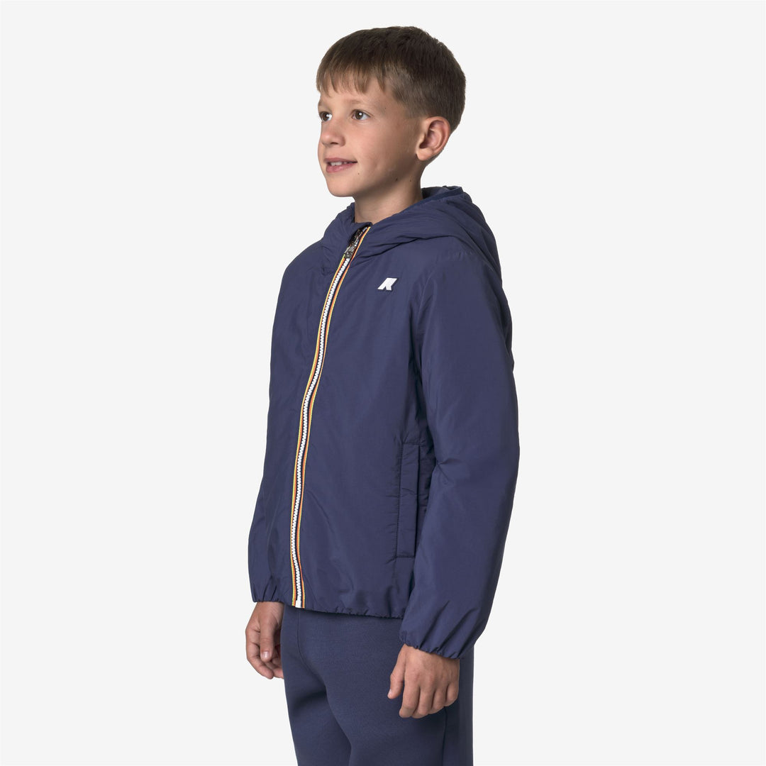 Deep blue Boy's Short Waterproof Jacket with PrimaLoft Insulation main