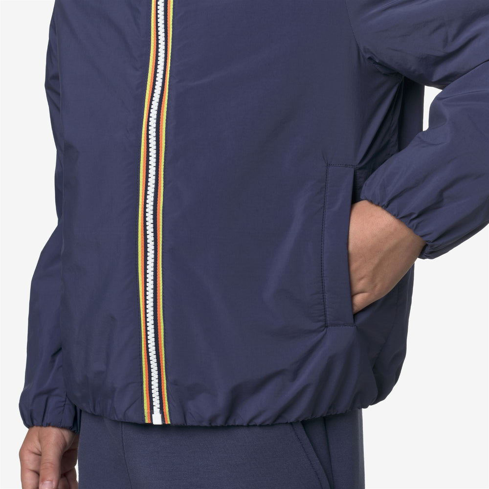 Giacca impermeabile corta da bambino blu scuro con isolamento PrimaLoft 02