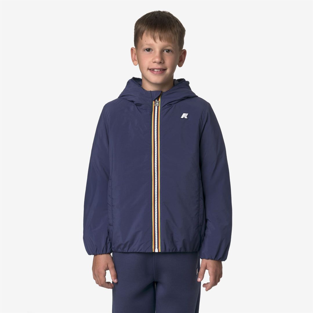 Deep blue Boy's Short Waterproof Jacket with PrimaLoft Insulation 01