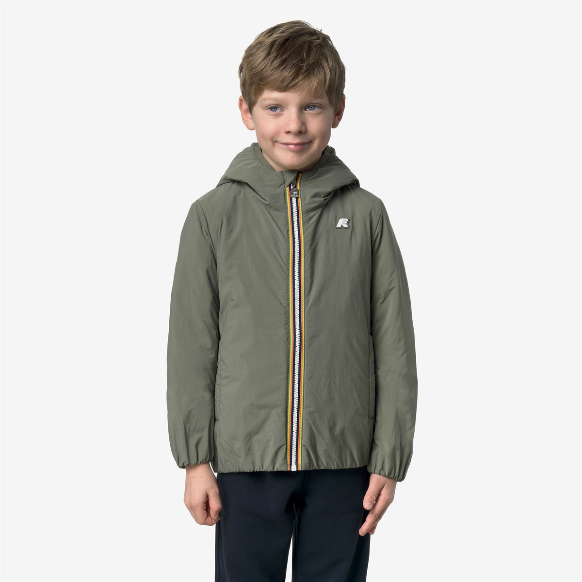 Jackets_Boy_P. JACK PLAIN WARM_Short_Green Lichen - Commercial 4