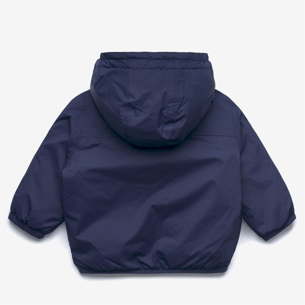 Giacca invernale impermeabile unisex per bambini, blu intenso, con imbottitura 02