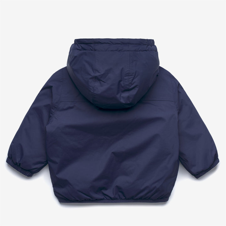 Chaqueta de invierno impermeable para niños unisex azul profundo con acolchado 2