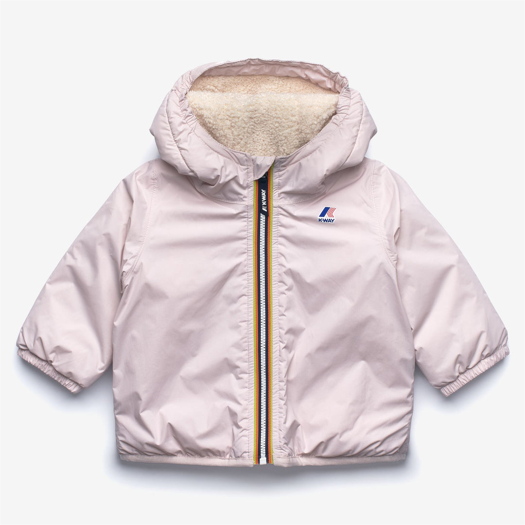 Grey unisex Kids' Winter Jacket with Faux Teddy Lining 01