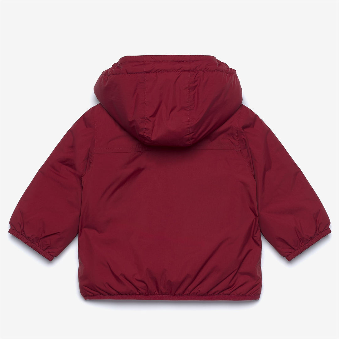 Giacca invernale impermeabile unisex rossa per bambini con imbottitura main