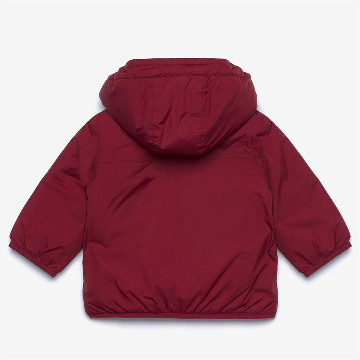 Giacca invernale impermeabile unisex rossa per bambini con imbottitura 2