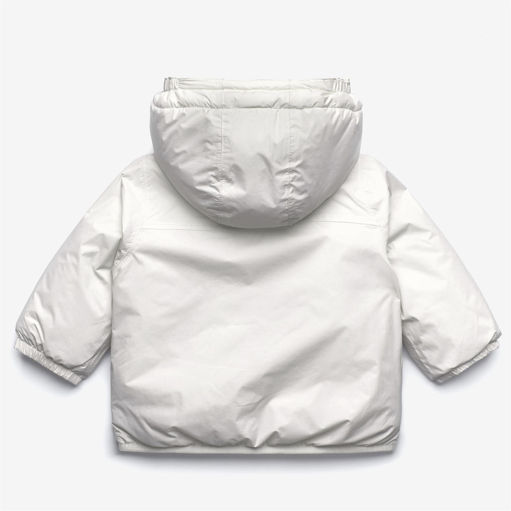 Giacca invernale impermeabile unisex bianca per bambini con imbottitura sintetica 02