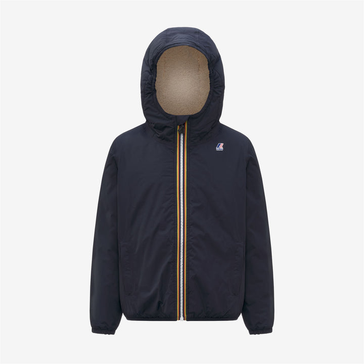 Chaqueta impermeable de entretiempo para niños unisex azul con acolchado 1