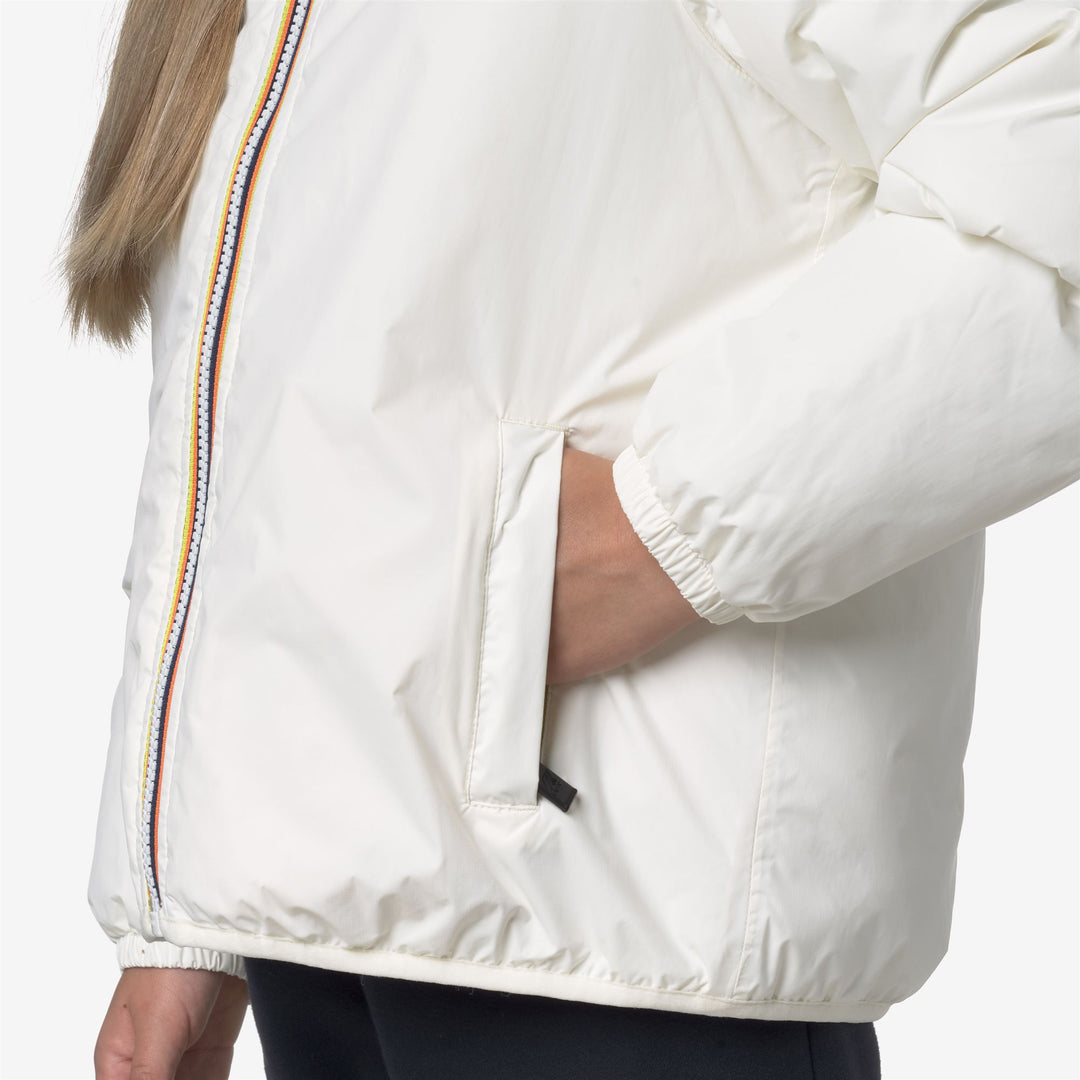 Chaqueta unisex blanca de entretiempo para niños con acolchado sintético main