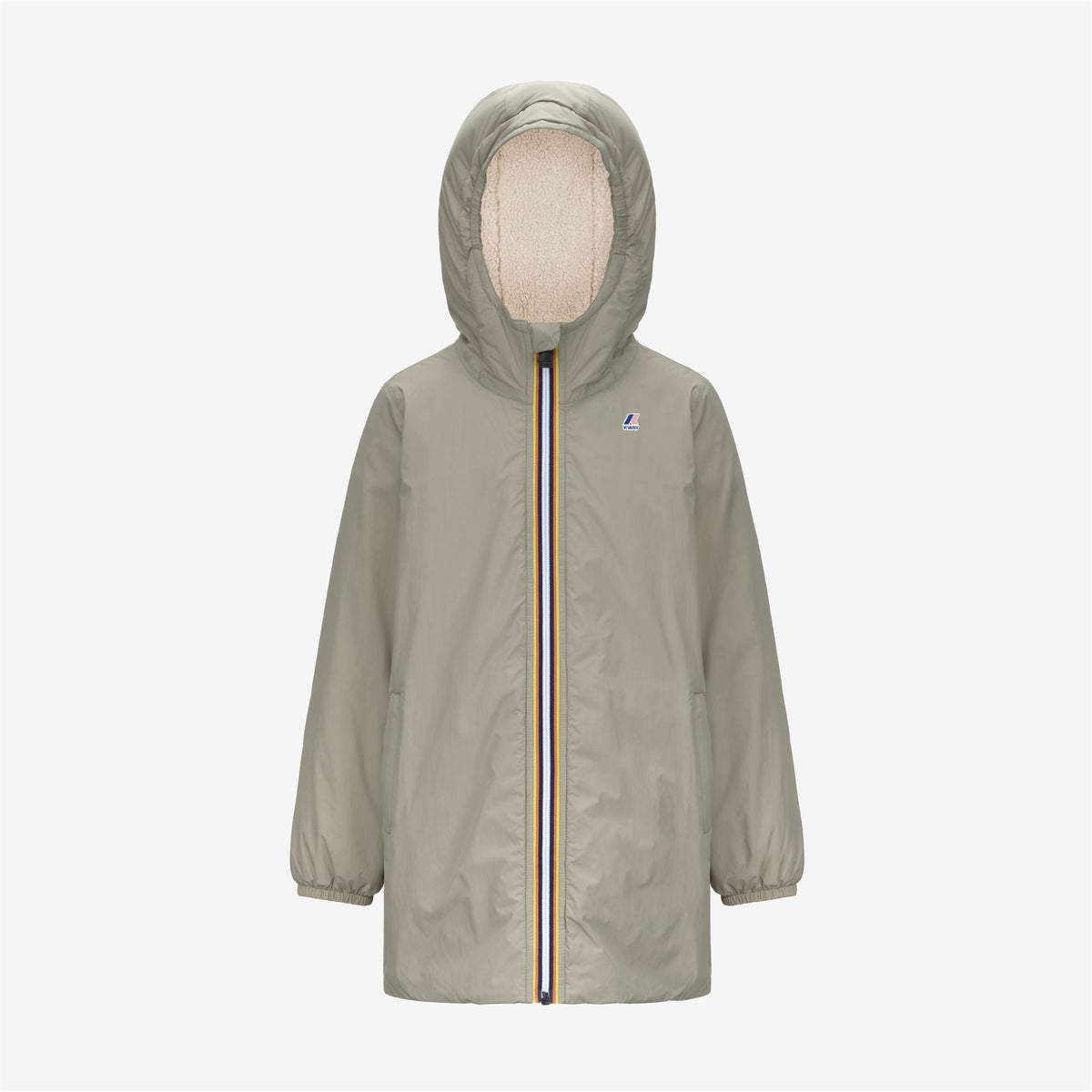 Jackets_KID UNISEX_P. LE VRAI 4.0 EIFFEL ORSETTO_3/4 Length_Green Oak - Commercial 1