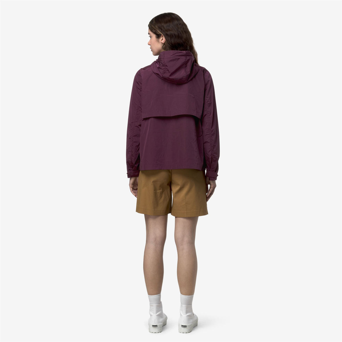 Jackets_Woman_SOPHILE SATIN GLASS_Short_Violet Mauve Wine - Commercial 6