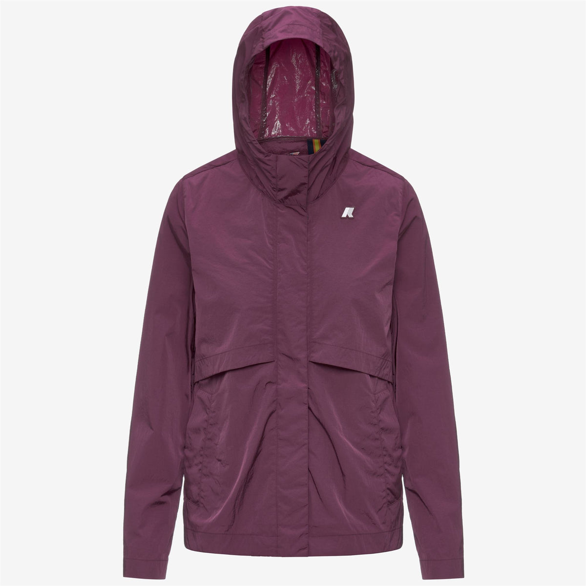 Jackets_Woman_SOPHILE SATIN GLASS_Short_Violet Mauve Wine - Commercial 1