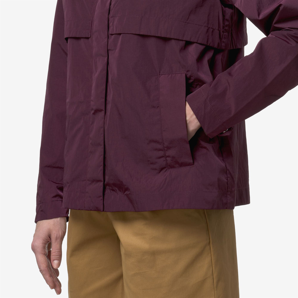 Jackets_Woman_SOPHILE SATIN GLASS_Short_Violet Mauve Wine - Commercial 7