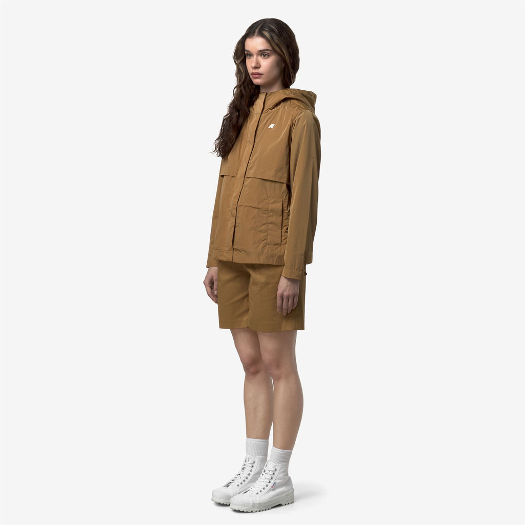 Jackets_Woman_SOPHILE SATIN GLASS_Short_Brown Bistre - Commercial 5