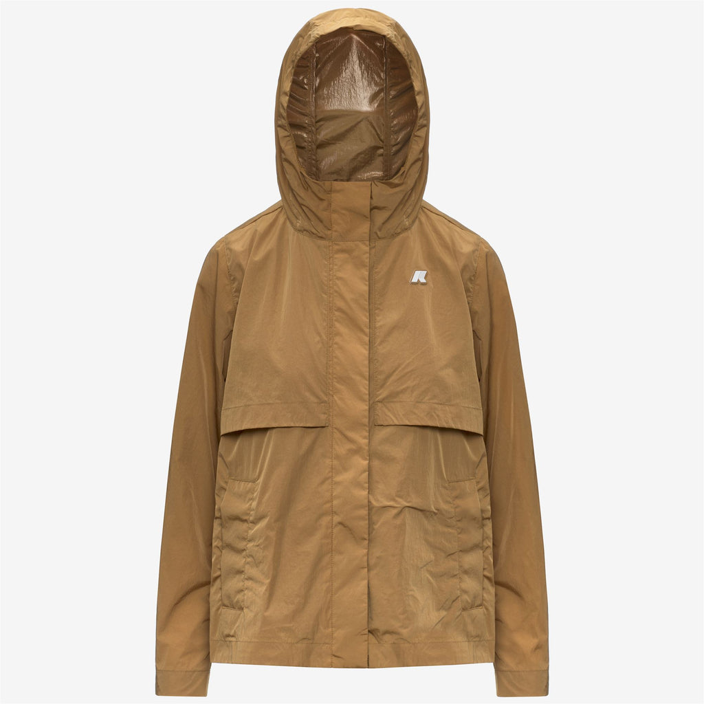 Jackets_Woman_SOPHILE SATIN GLASS_Short_Brown Bistre - Commercial 1