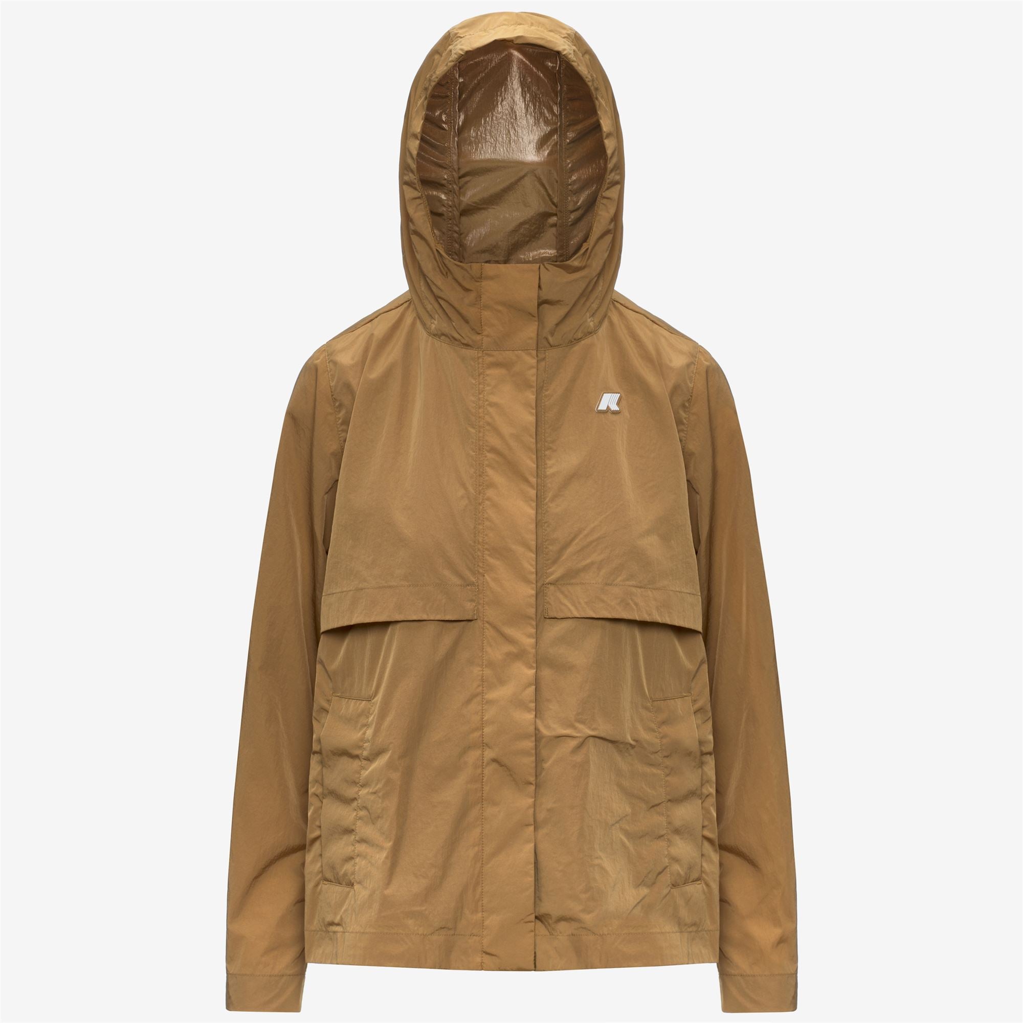Jackets_Woman_SOPHILE SATIN GLASS_Short_Brown Bistre - Commercial 1