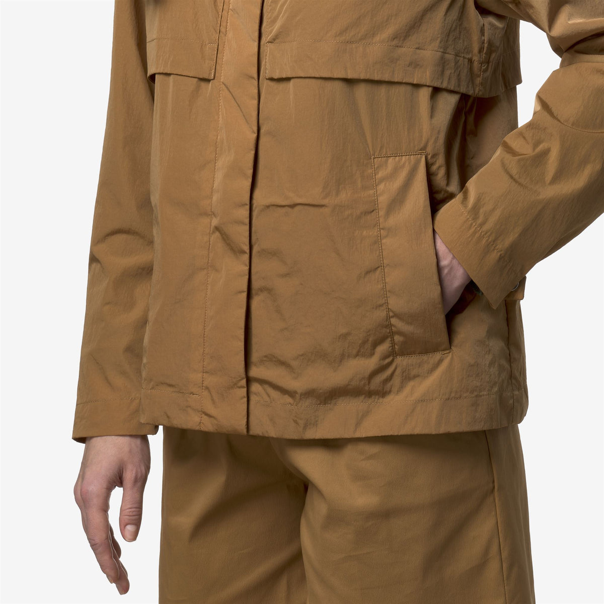 Jackets_Woman_SOPHILE SATIN GLASS_Short_Brown Bistre - Commercial 7