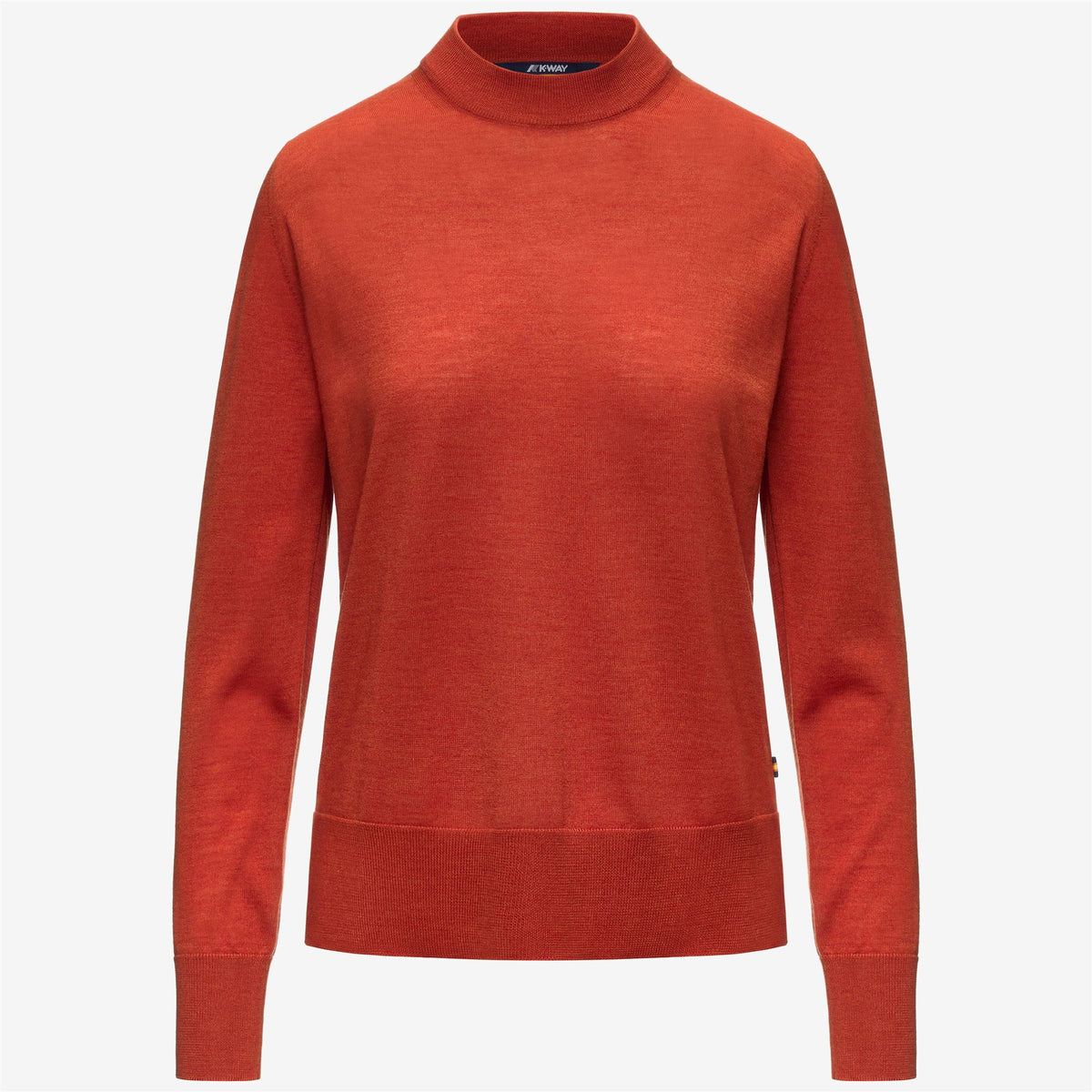 Knitwear_Woman_CHARMY  WOOL SILK CASHMERE_Pull Over_Orange Rusting - Commercial 1