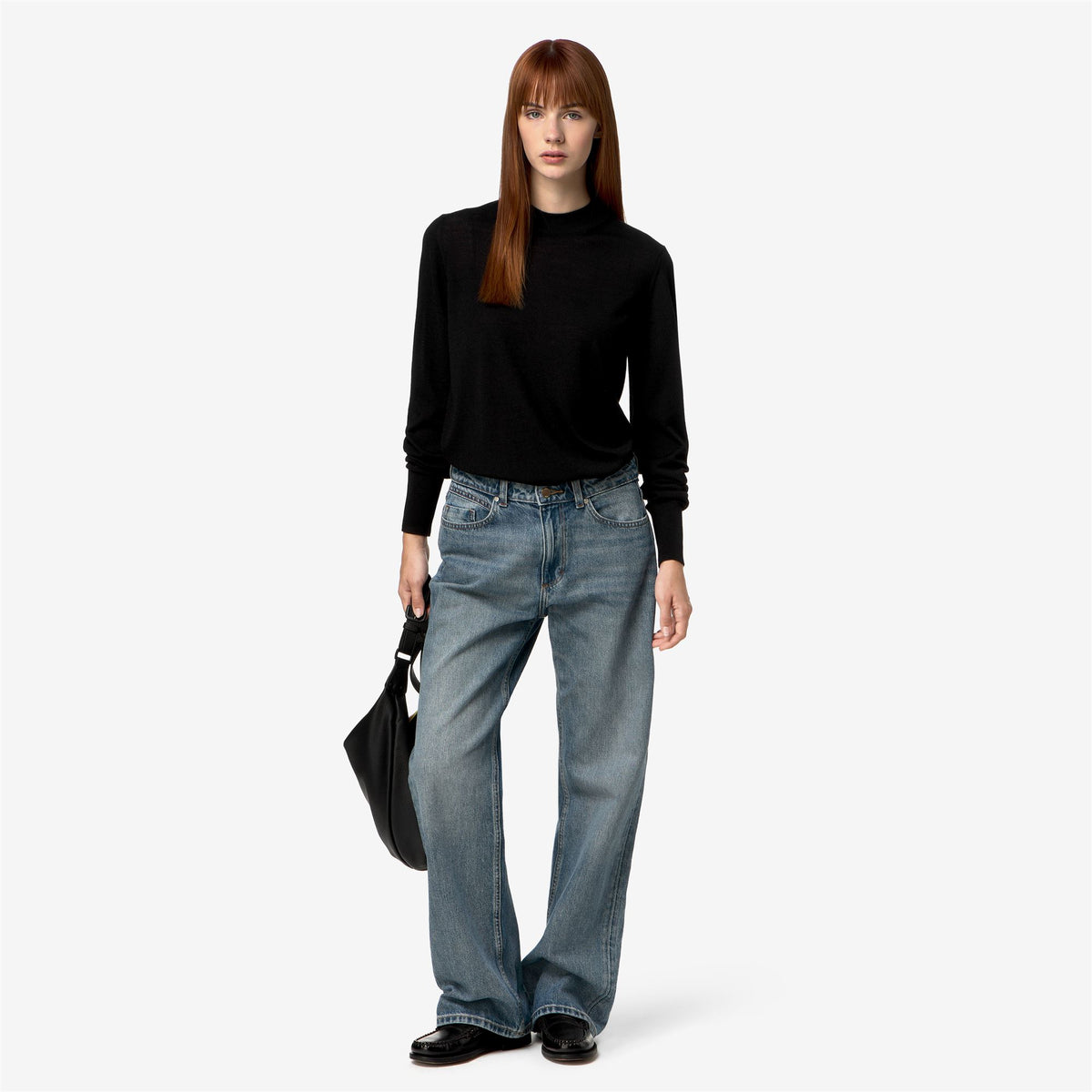 Knitwear_Woman_CHARMY  WOOL SILK CASHMERE_Pull Over_Black Pure - Commercial 7