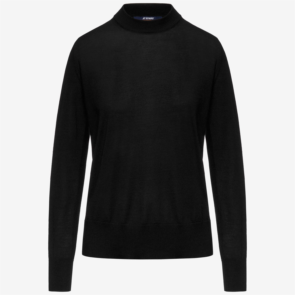 Knitwear_Woman_CHARMY  WOOL SILK CASHMERE_Pull Over_Black Pure - Commercial 1