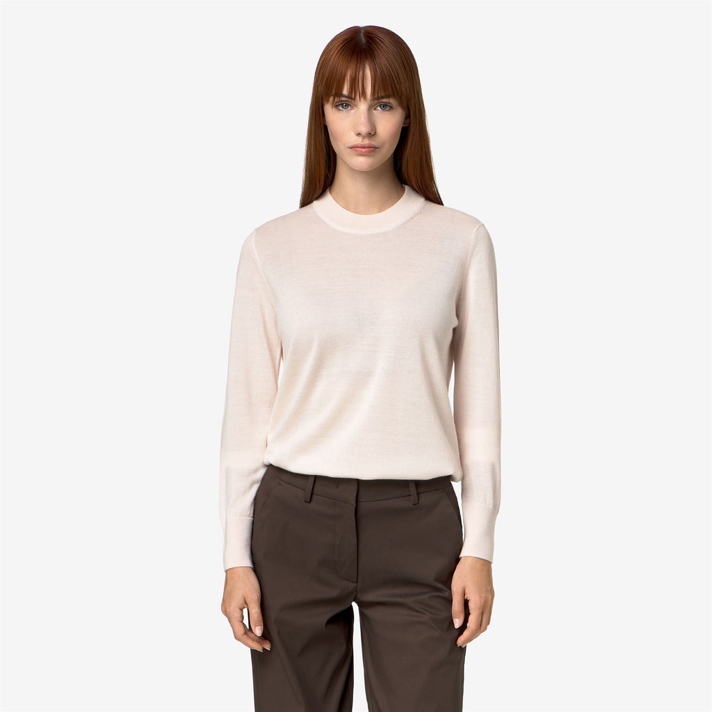 Knitwear_Woman_CHARMY  WOOL SILK CASHMERE_Pull Over_White Jet - Commercial 4