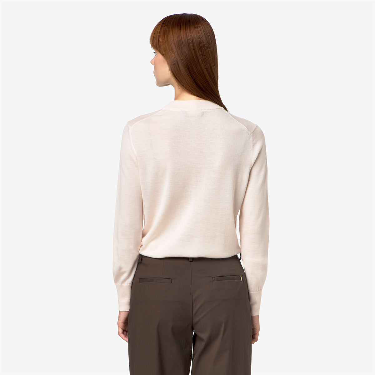 Knitwear_Woman_CHARMY  WOOL SILK CASHMERE_Pull Over_White Jet - Commercial 6