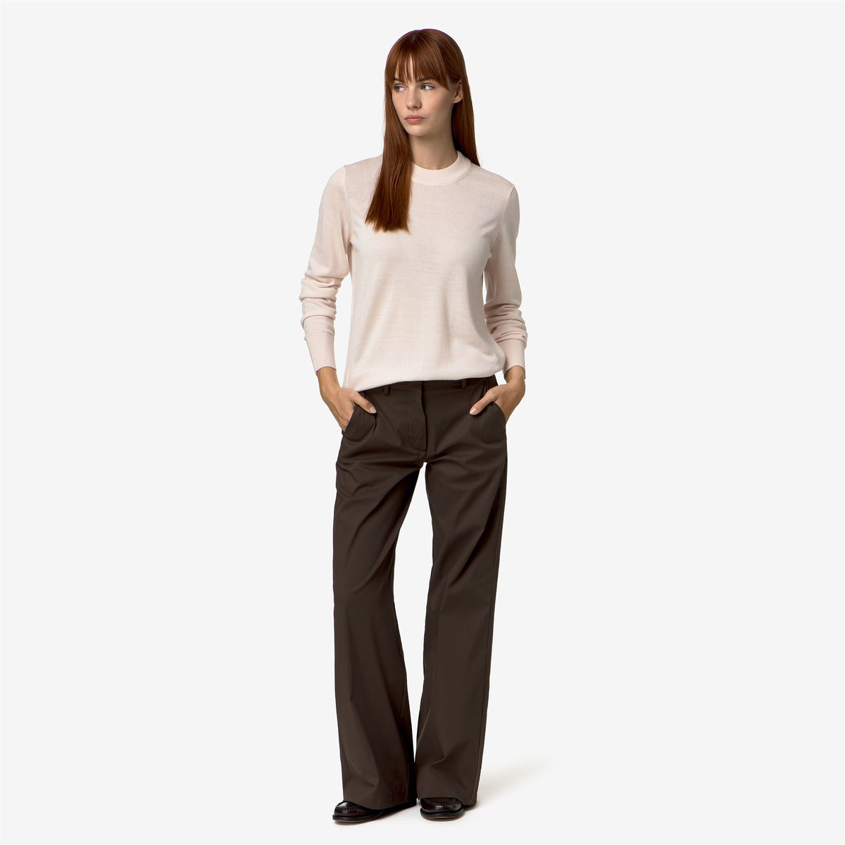Knitwear_Woman_CHARMY  WOOL SILK CASHMERE_Pull Over_White Jet - Commercial 7