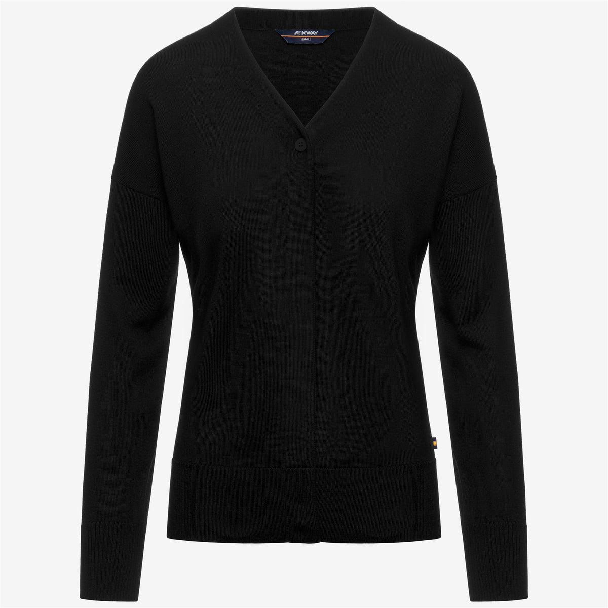 Knitwear_Woman_MINT WOOL SILK CASHMERE_Cardigan_Black Pure - Commercial 1