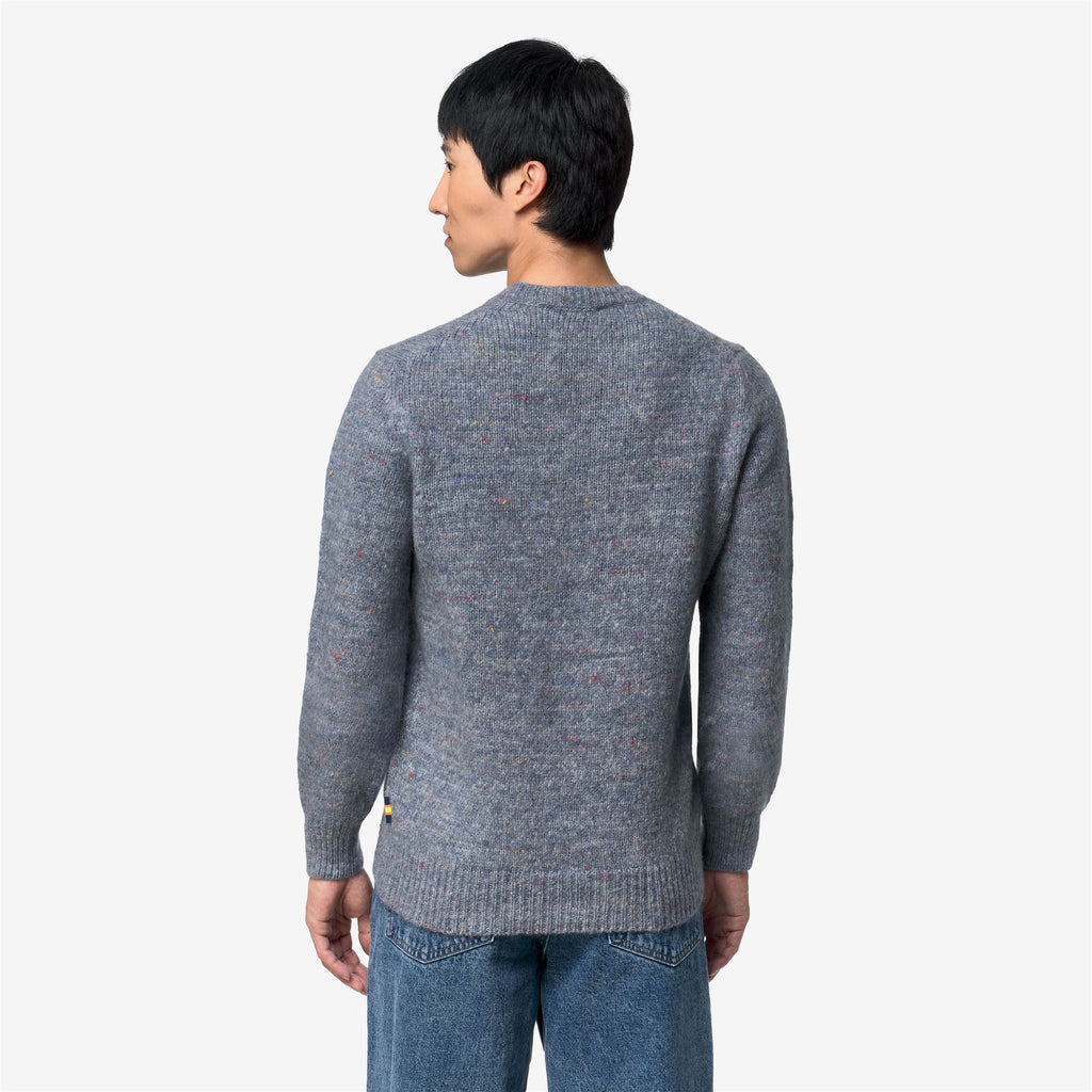 Knitwear_Man_CHAD BUTTONED YARN_Pull Over_AZURE BLIZZARD COMBO - Commercial 6
