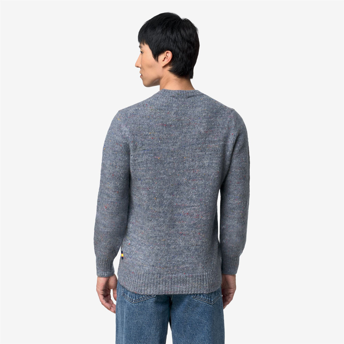 Knitwear_Man_CHAD BUTTONED YARN_Pull Over_AZURE BLIZZARD COMBO - Commercial 6