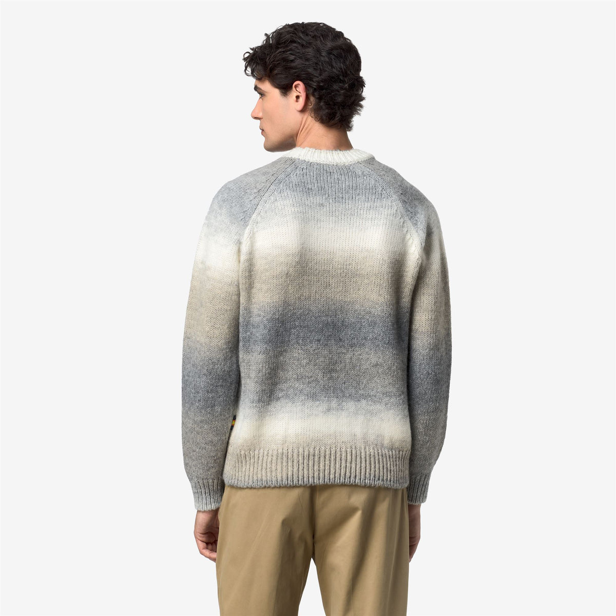 Knitwear_Man_VALTER SHADED YARN_Pull Over_GREY BEIGE DEGRADE - Commercial 6