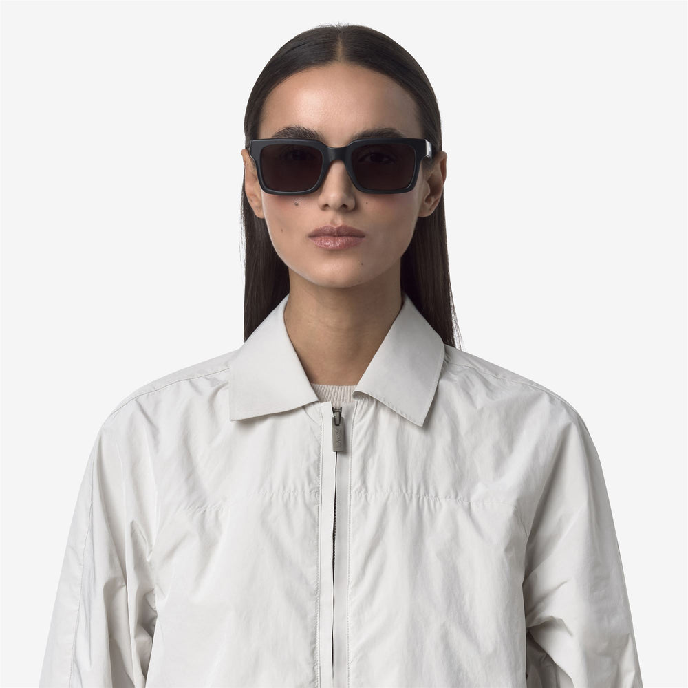 Grey Unisex Bold Acetate Sunglasses with K-Way Tape Detail 02