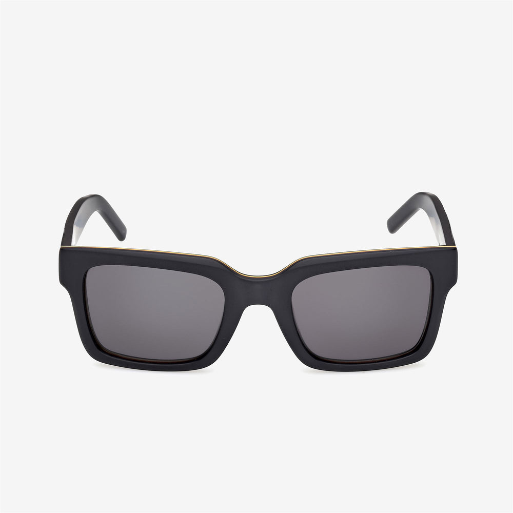 Grey Unisex Bold Acetate Sunglasses with K-Way Tape Detail 02