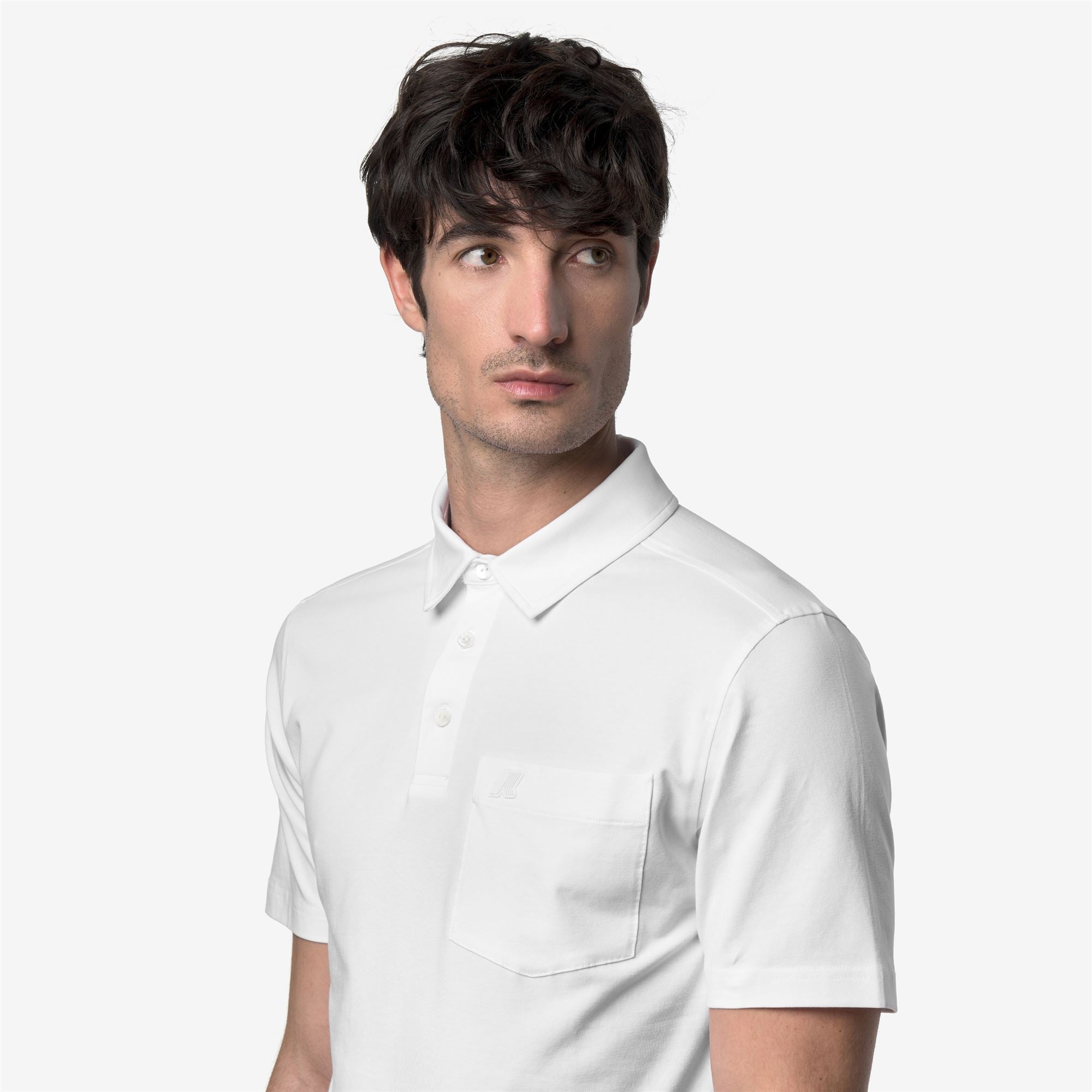 Polo Shirts_Man_VANOINE LIGHT STRETCH JERSEY_Polo_White - White - Commercial 7