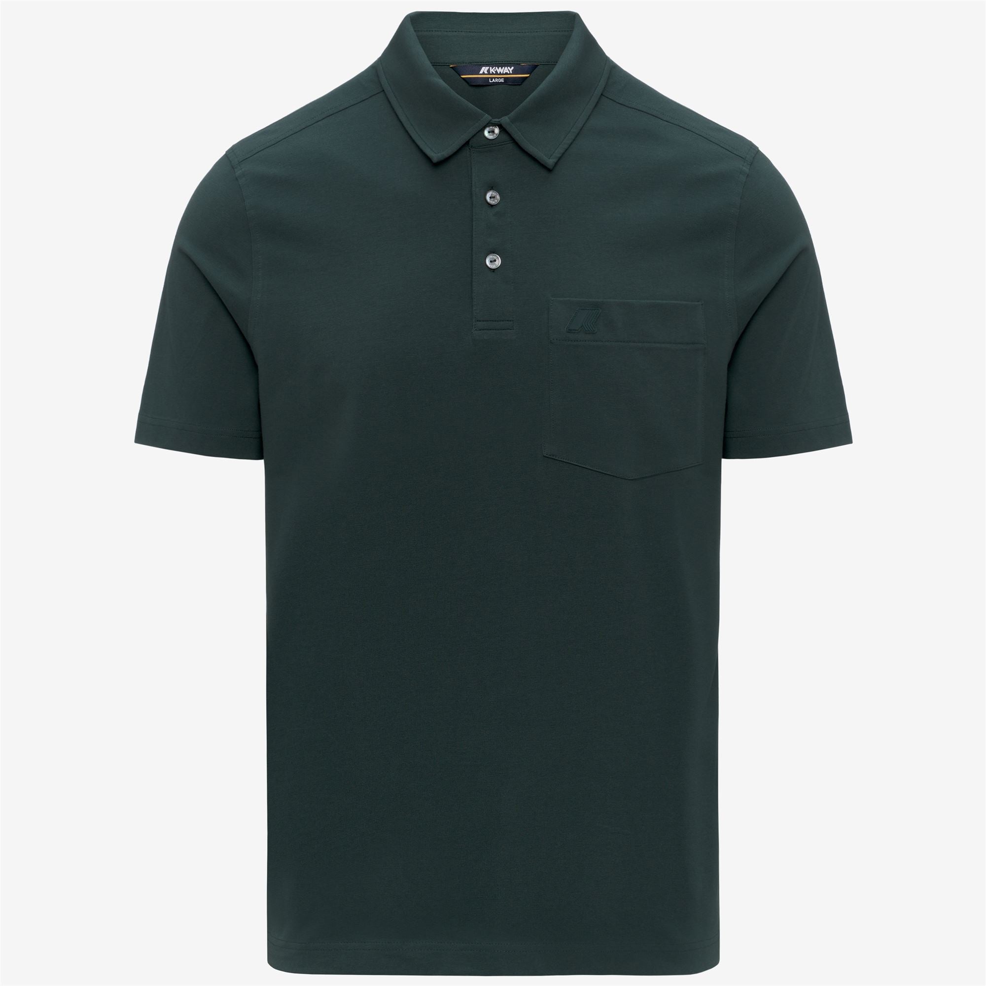 Polo Shirts_Man_VANOINE LIGHT STRETCH JERSEY_Polo_Green Dk Jungle - Commercial 1